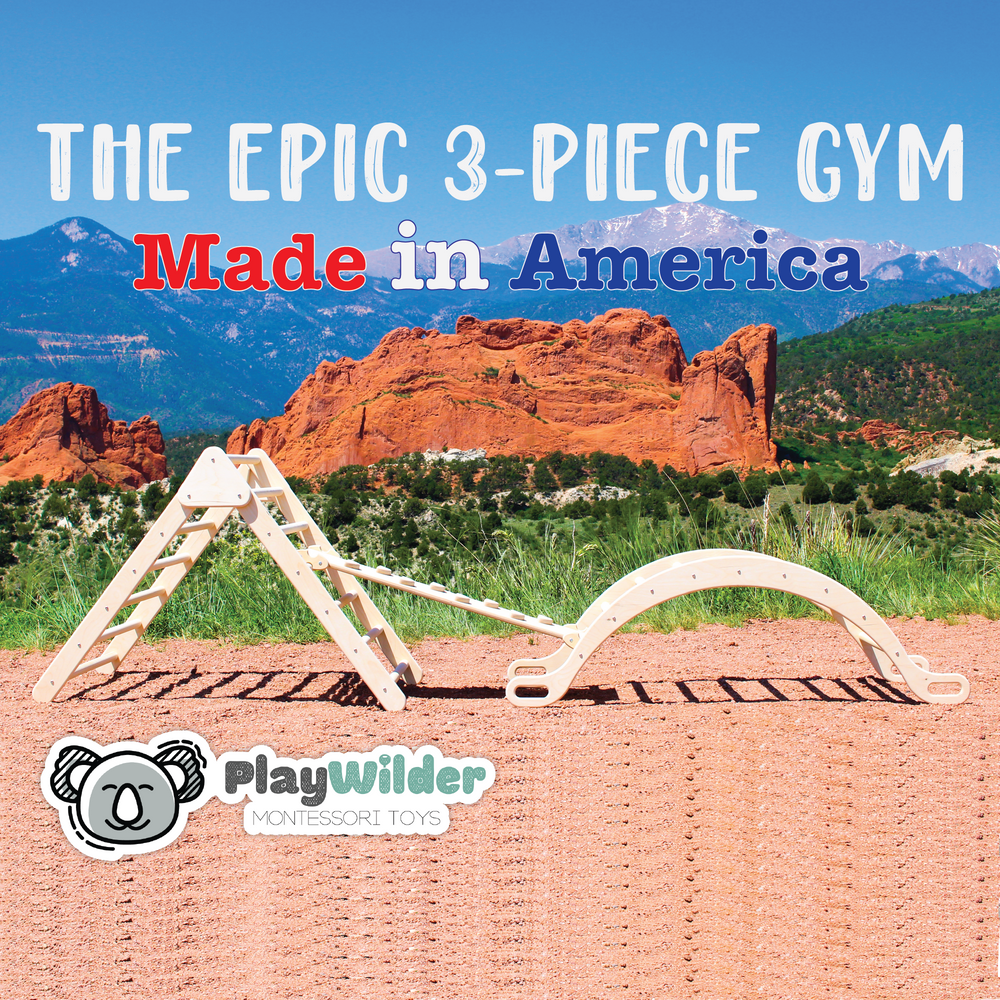 The Epic 3-Piece Montessori Arch Climbing Gym